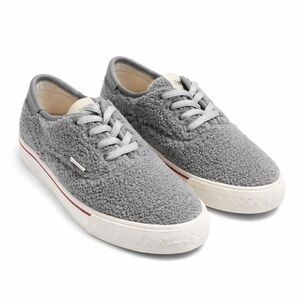 Coach Shearling Leather Sneakers Size 6.5 Grey New Without Tags